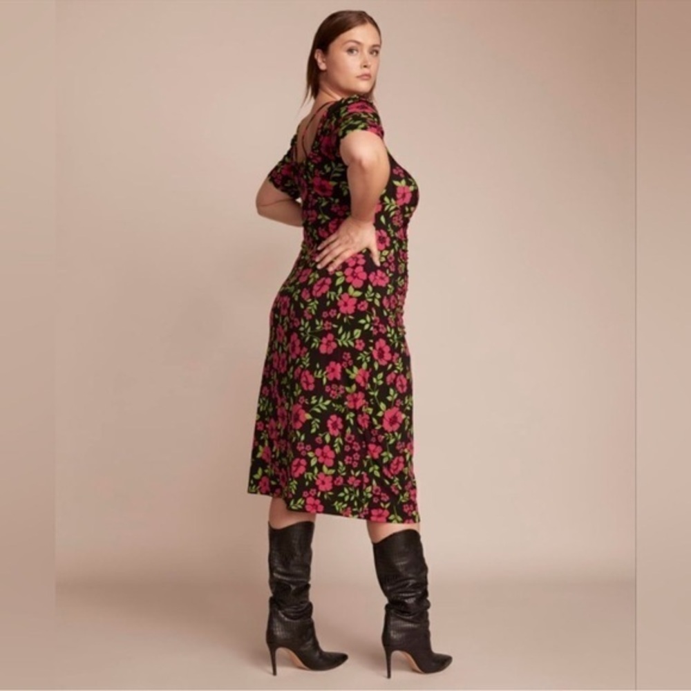 NWT 11 Honore Lauryn Floral Midi Dress Sz 1 / 18 Multicolor Flower 🌺 Long Dress